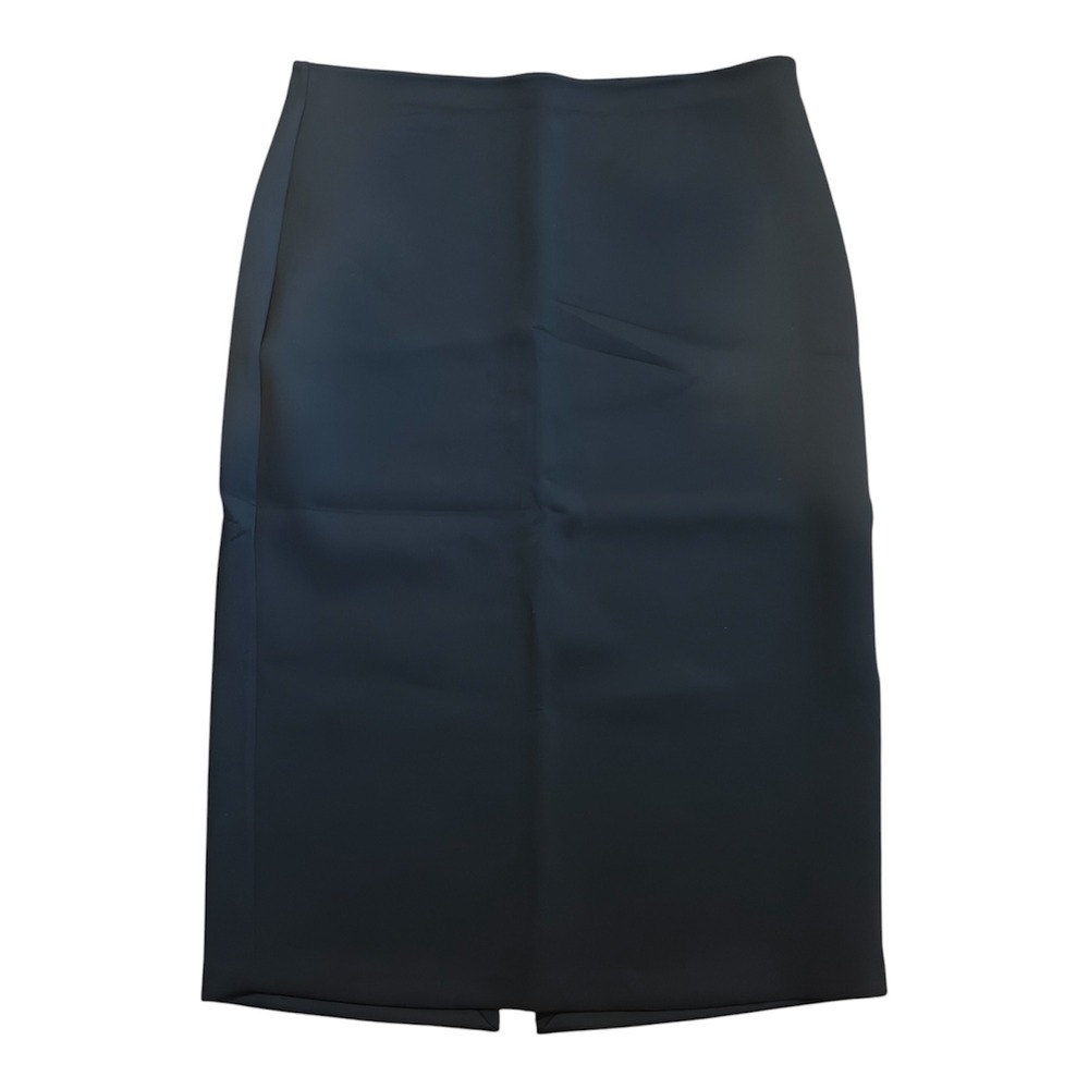 Good American Scuba Midi Skirt Black GDK0151 Size 5 NWT